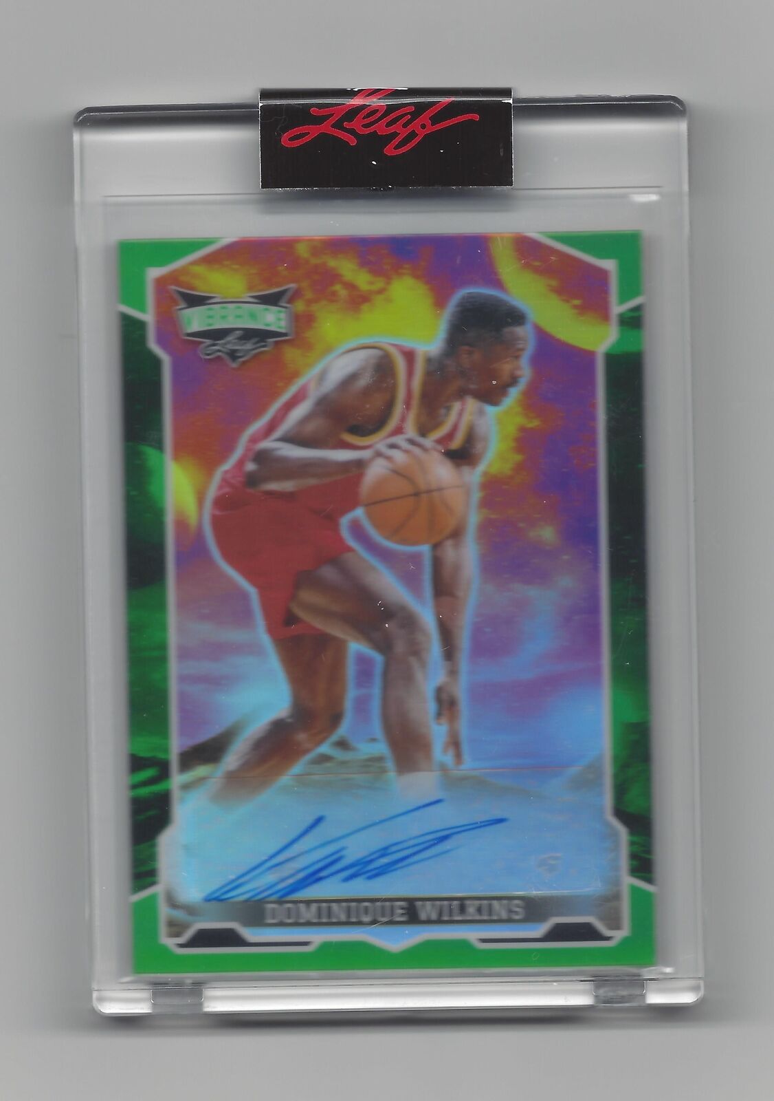 2022 Leaf Vibrance Dominique Wilkins Autograph 7/20 Free Shipping